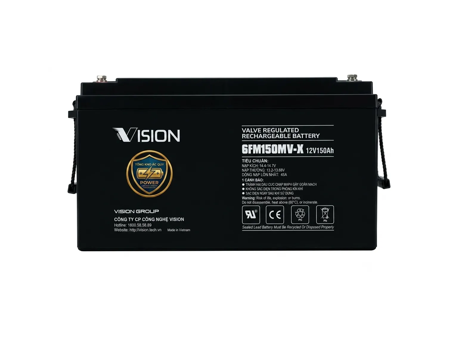 Ắc quy Vision 6FM150MV-X (12V-150AH)