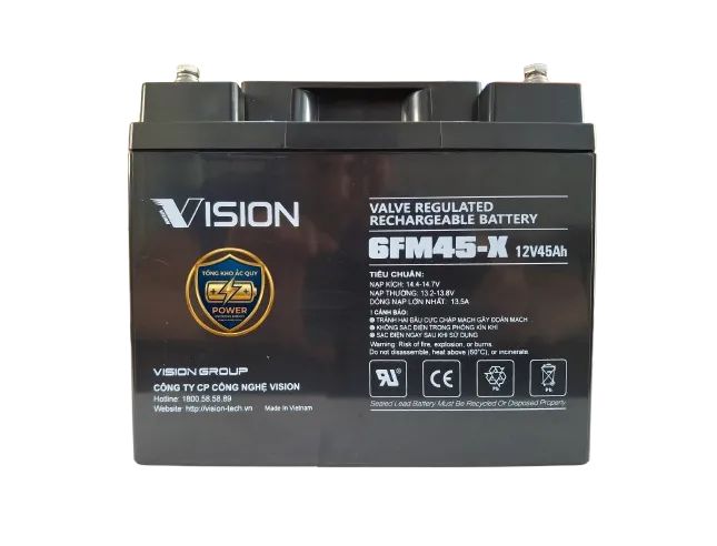 Ắc quy Vision 6FM45-X (12V - 45AH)