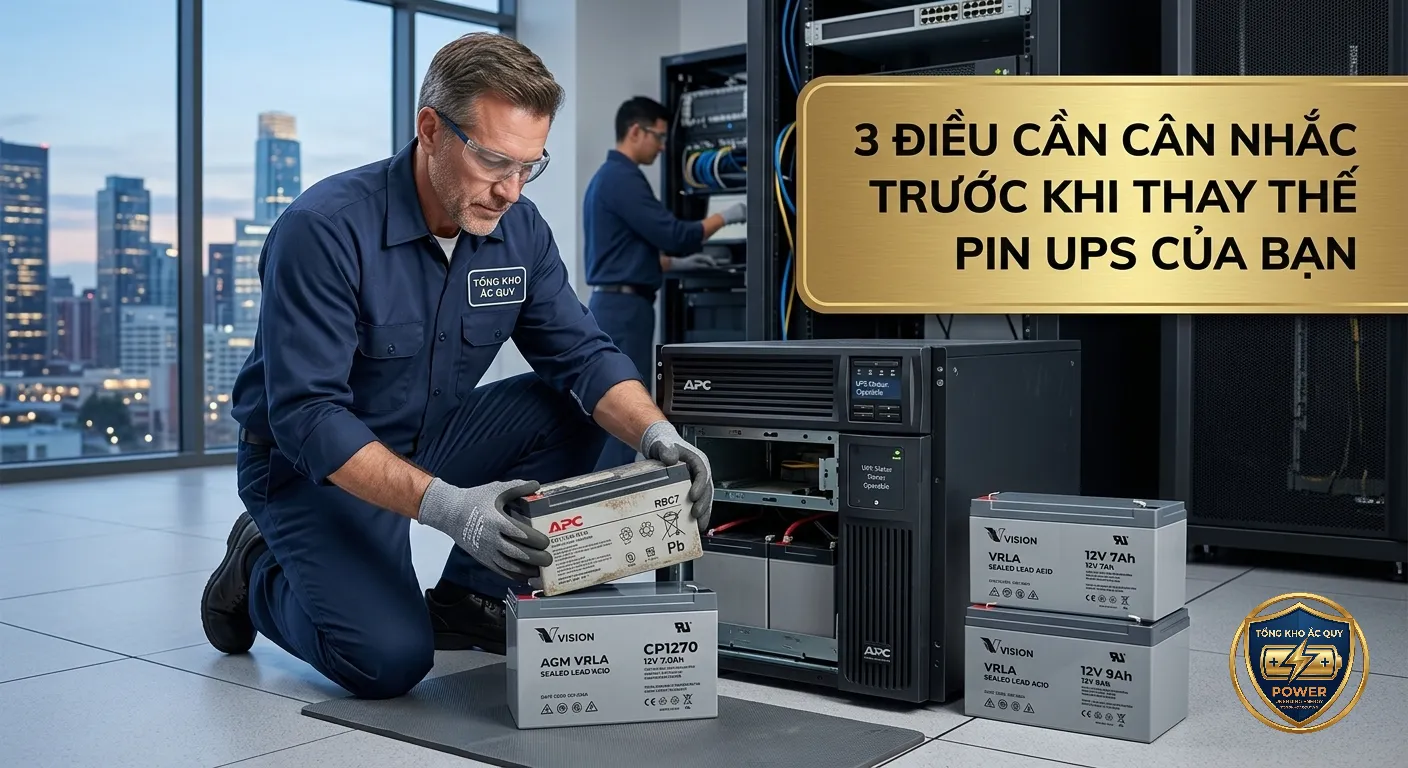 3 ĐIỀU CẦN CÂN NHẮC TRƯỚC KHI THAY THẾ PIN UPS CỦA BẠN