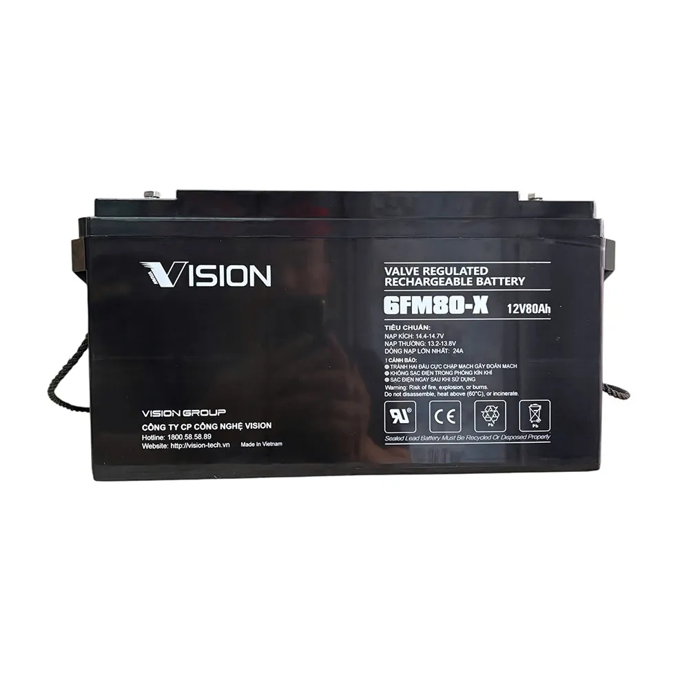 Ắc quy Vision 6FM80-X (12V - 80AH)